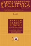 Społeczeństwo i polityka. Podstawy nauk politycznych. Tom III. System rządów w Polsce